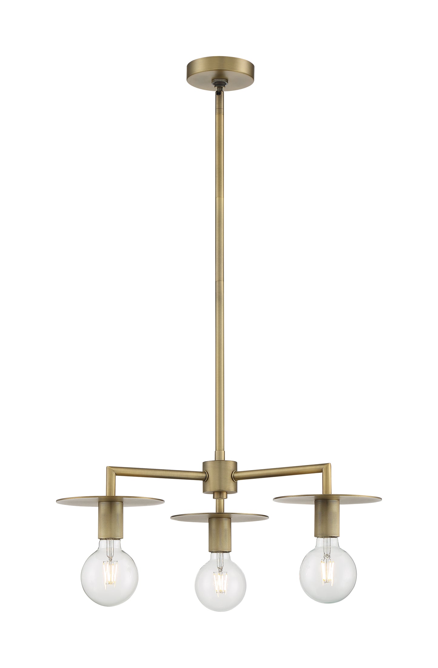 Bizet - 3 Light Chandelier with Vintage Brass Finish