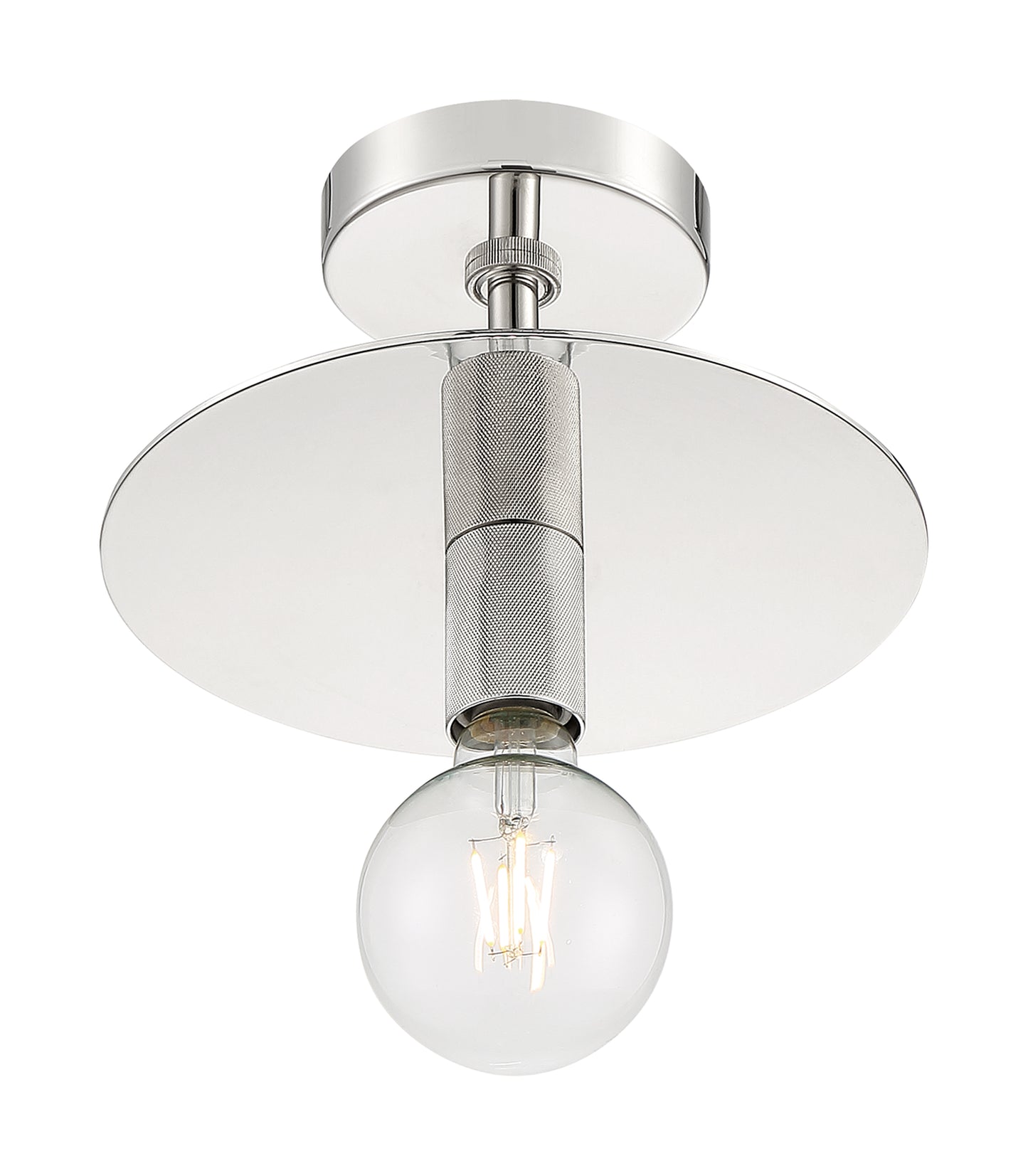 Bizet - 1 Light Semi-Flush with Polished Nickel Finish