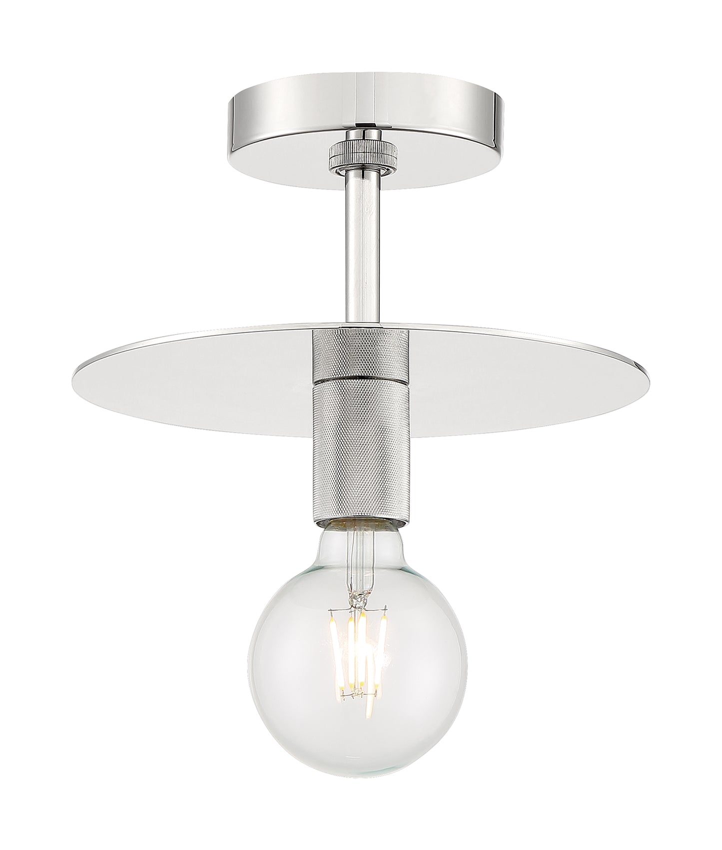 Bizet - 1 Light Semi-Flush with Polished Nickel Finish