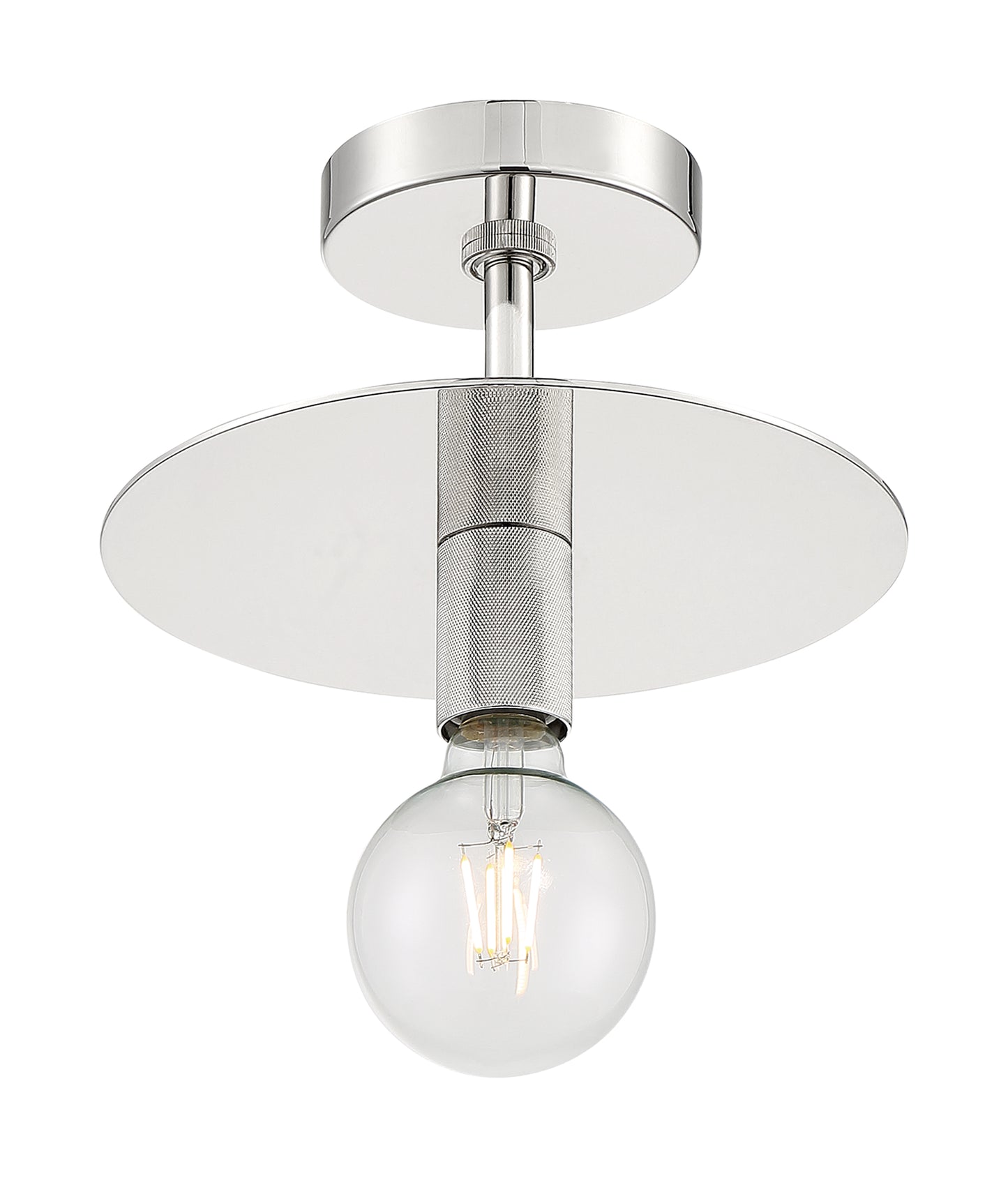 Bizet - 1 Light Semi-Flush with Polished Nickel Finish