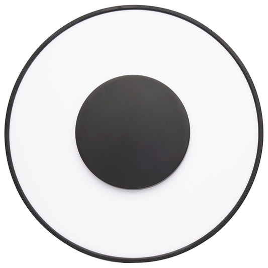 Blink Luxe - 13" Flush Mount 26W LED Fixture - Round Shape with Black Finish