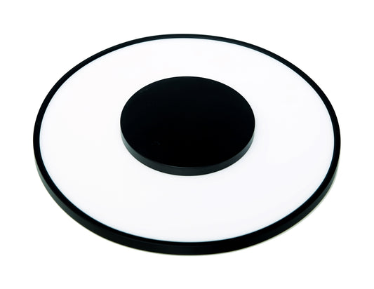 Blink Luxe - 13" Flush Mount 26W LED Fixture - Round Shape with Black Finish