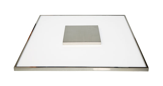 Blink Luxe - 17" Flush Mount 31.5W LED Fixture - Square Shape with Brushed Nickel Finish