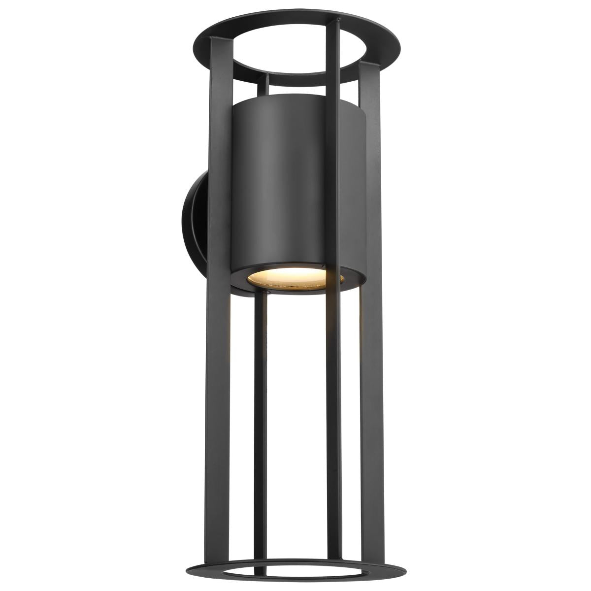 Continuum - 15W LED Medium Wall Lantern - Matte Black Finish