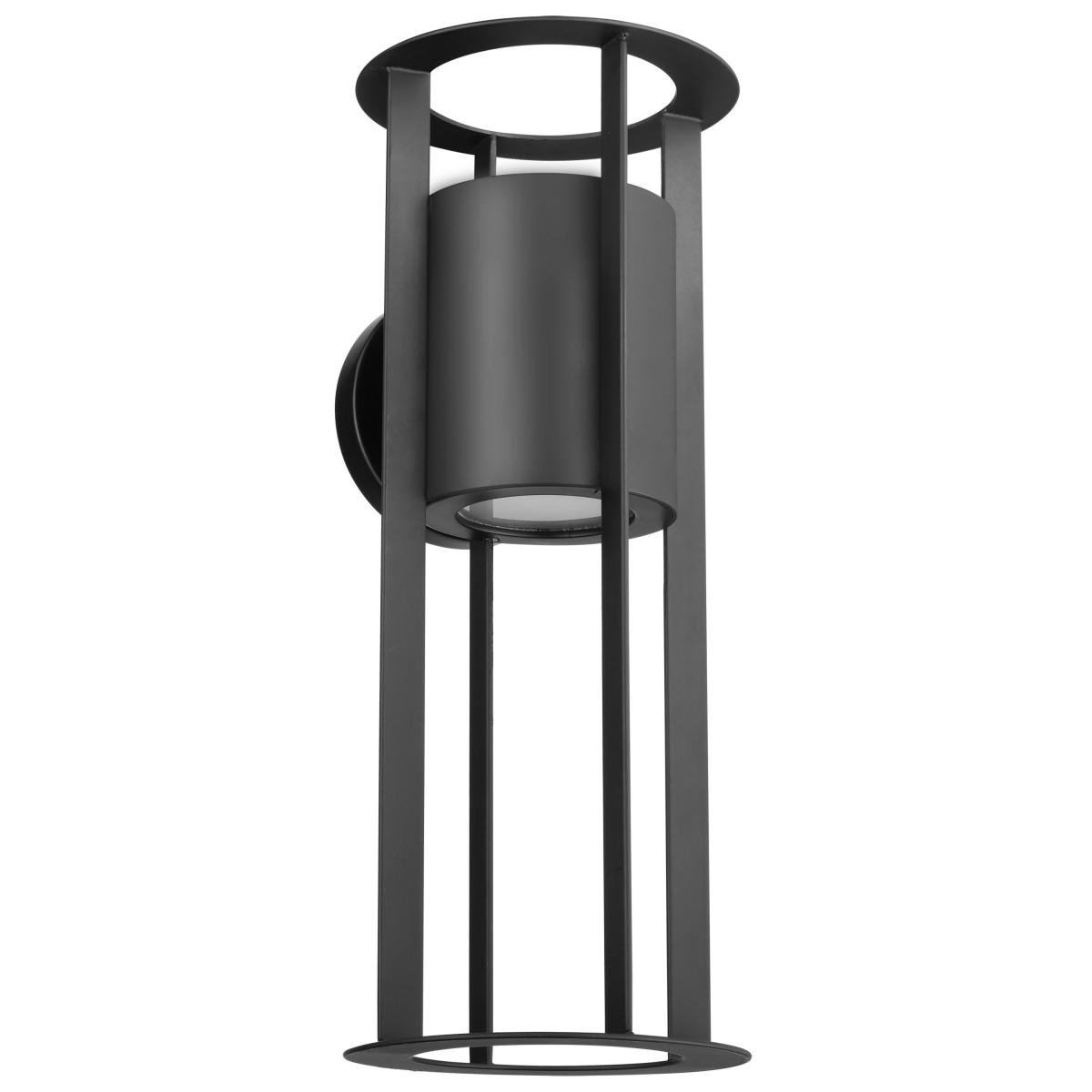 Continuum - 15W LED Medium Wall Lantern - Matte Black Finish