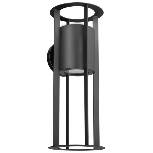 Continuum - 15W LED Medium Wall Lantern - Matte Black Finish