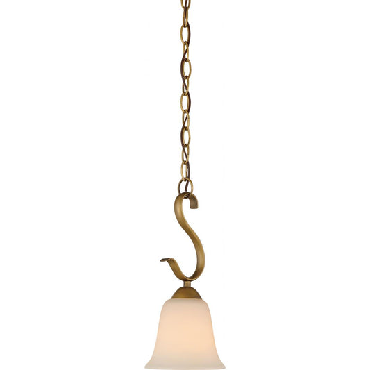 Dillard - 1 Light Mini Pendant with White Glass